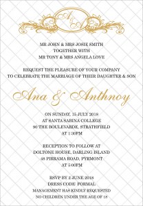 ANA & ANTHONY LUXE INVITATION