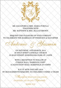 ANTONIO & YASMIN LUXE INVITATION