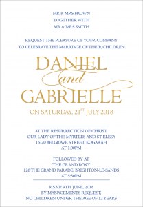  DANIEL & GABRIELLE LUXE INVITATION