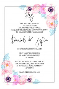 DANIEL & SOFIA LUXE INVITATION