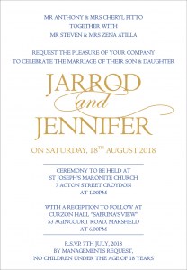 JAROD & JENNIFER LUXE INVITATION